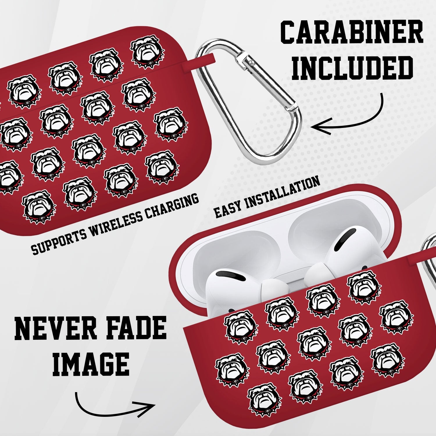 Georgia Bulldogs HD AirPods Pro 1 & 2 Case Cover