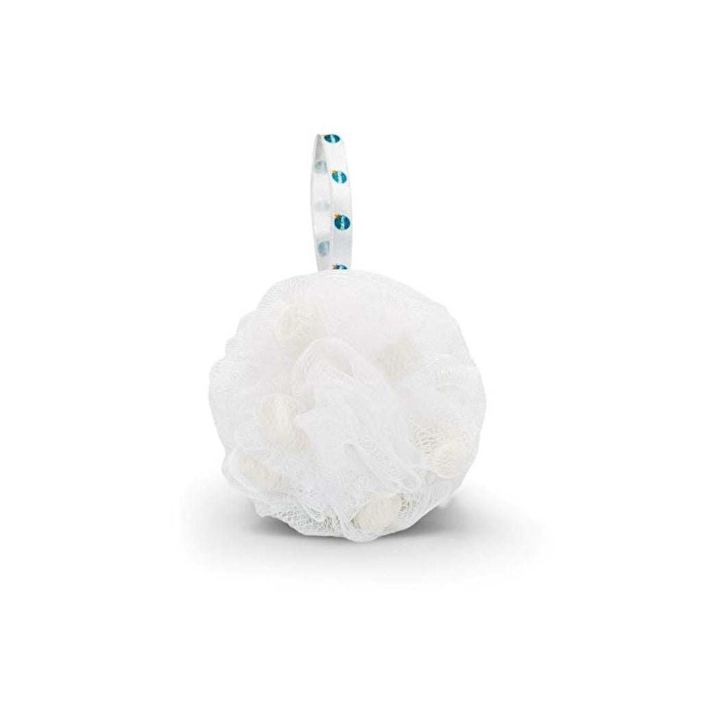 Balmy White Soap-Infused Bath Loofah - Dermatologically Tested, Luxurious Bathing Experience