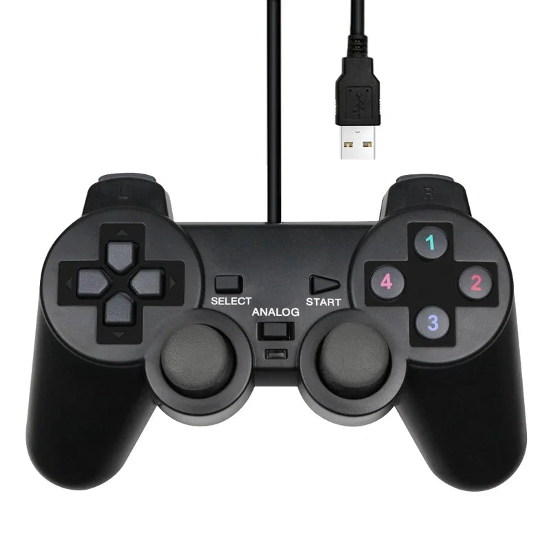 Wired USB PC Controller Game Joystic Gamepad Vibration Joystick For Windows XP/7/8/10 Joypad For PC Windows Computer Laptop