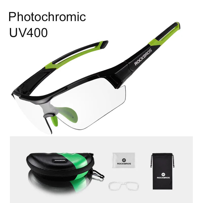 ROCKBROS Photochromic Cycling Glasses Bicycle UV400 Sports Eyewear Ultralight Riding MTB Sunglasses Men Fishing Bike Equipment