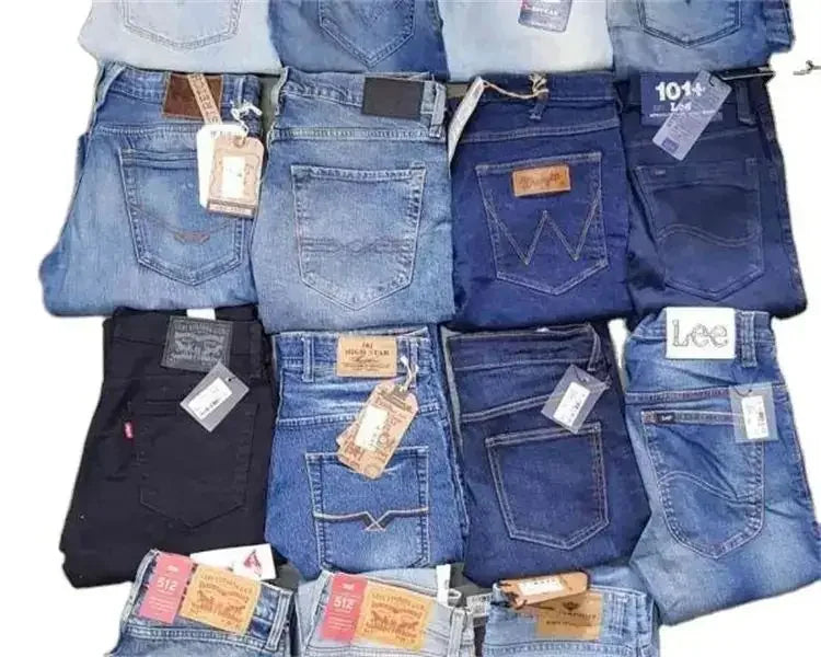 Low-price Wholesale  Stock Cut Label Used Jeans Stock Wholesale Mixed Stock Cheap Denim Second Hand High Quality  for Hombre Man