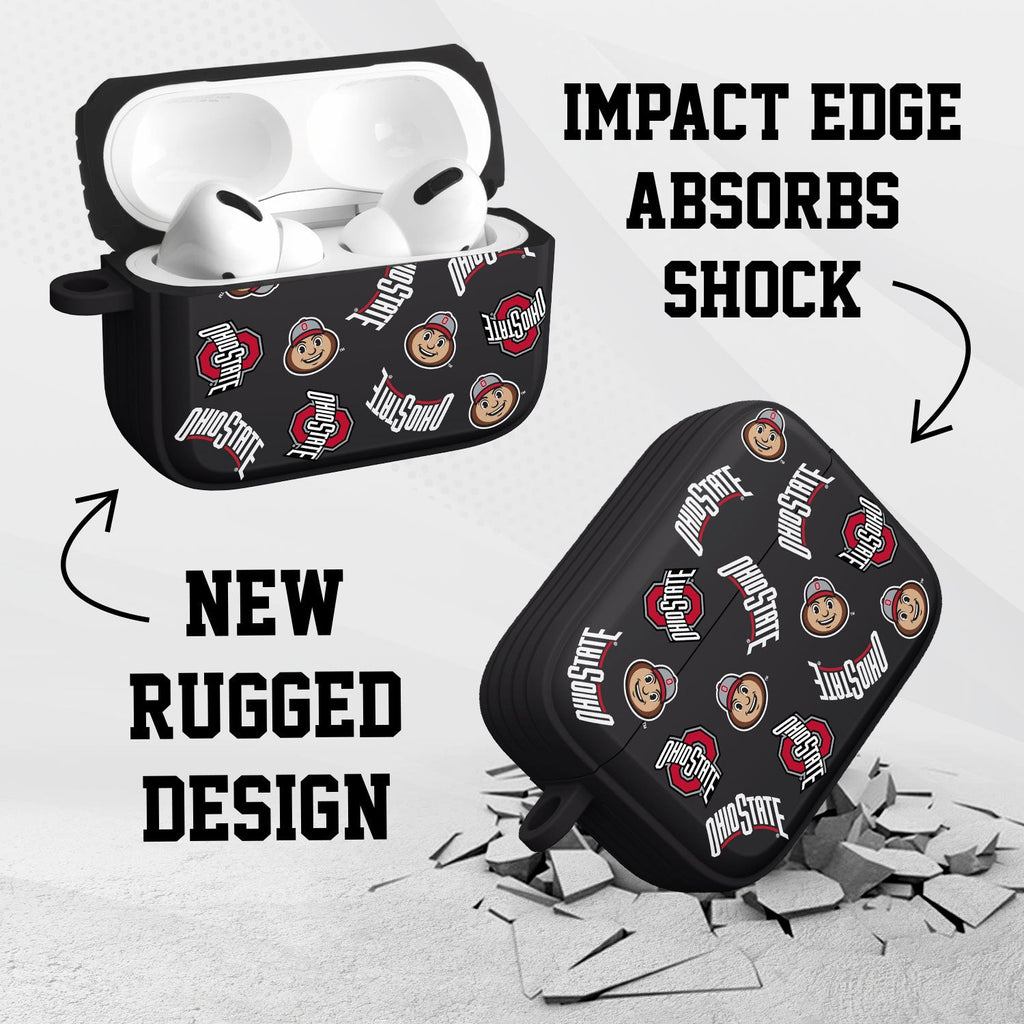 Ohio State Buckeyes HDX Apple AirPods Pro 1 & 2 Case Cover
