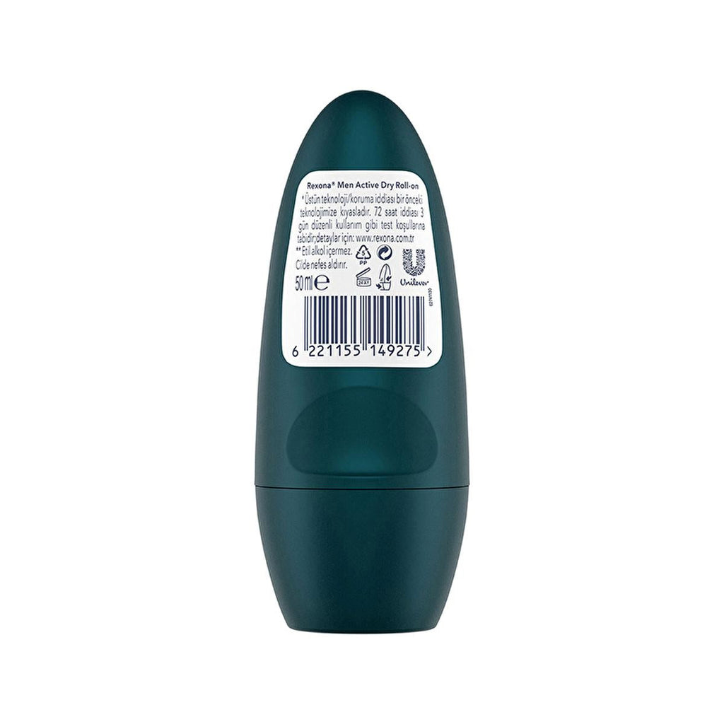 Rexona 72 Hour Protection Men's Deodorant Roll-On - Long-Lasting Antiperspirant for Active Men