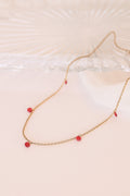 Madison Necklace in Red