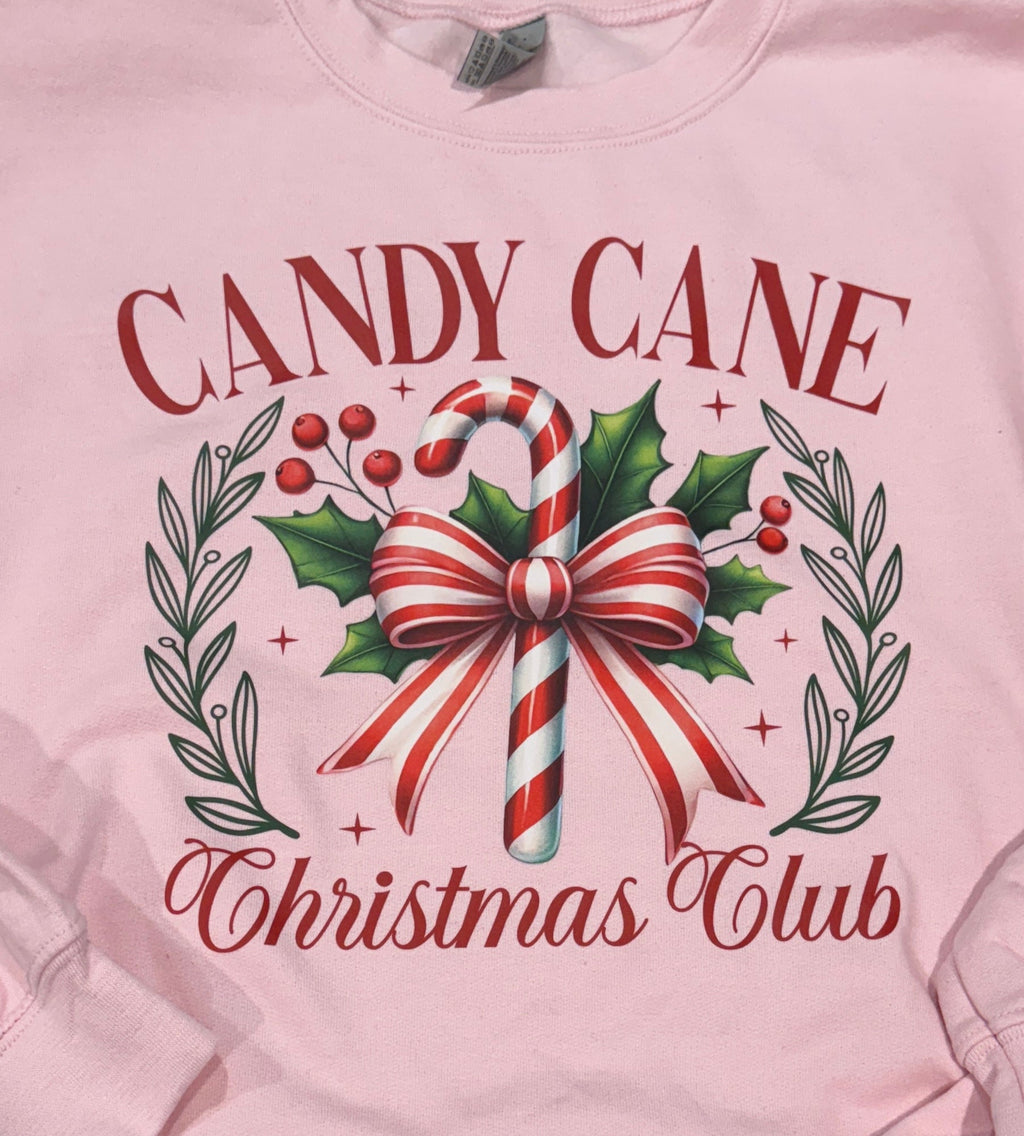 Candy Cane Club - Side Bow Sweatshirt