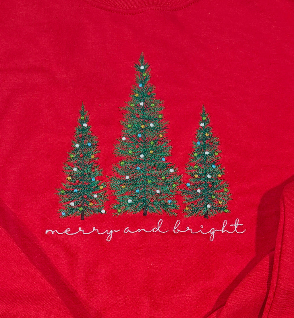 Merry and Bright  - Side Bow Sweatshirt