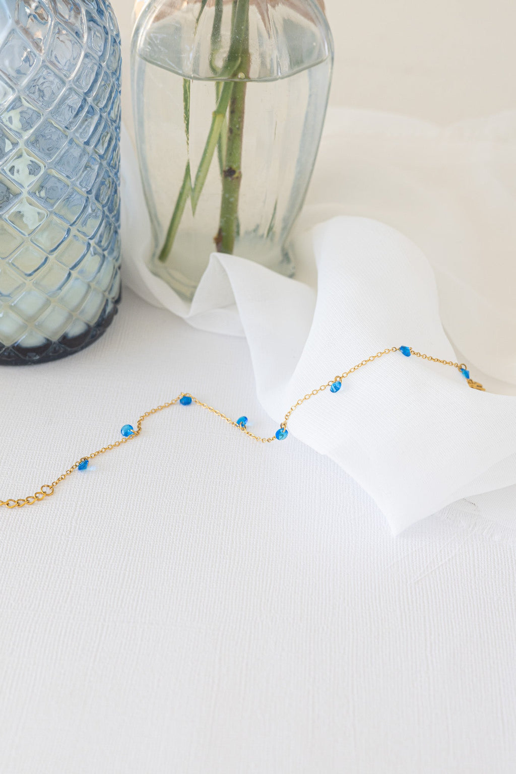 Madison Anklet in Blue