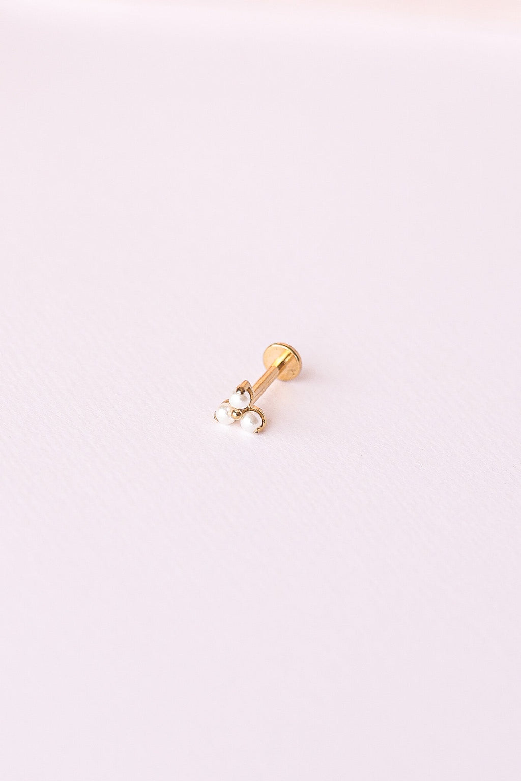 Pearl Trio Flat Back Stud