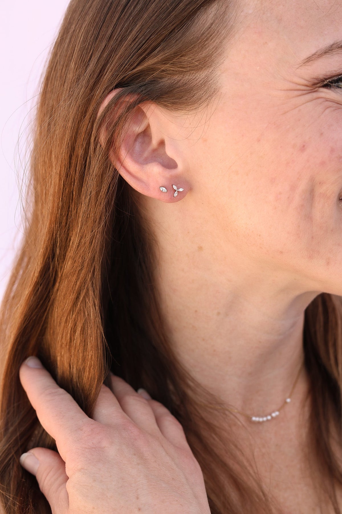 Marquise Flat Back Stud