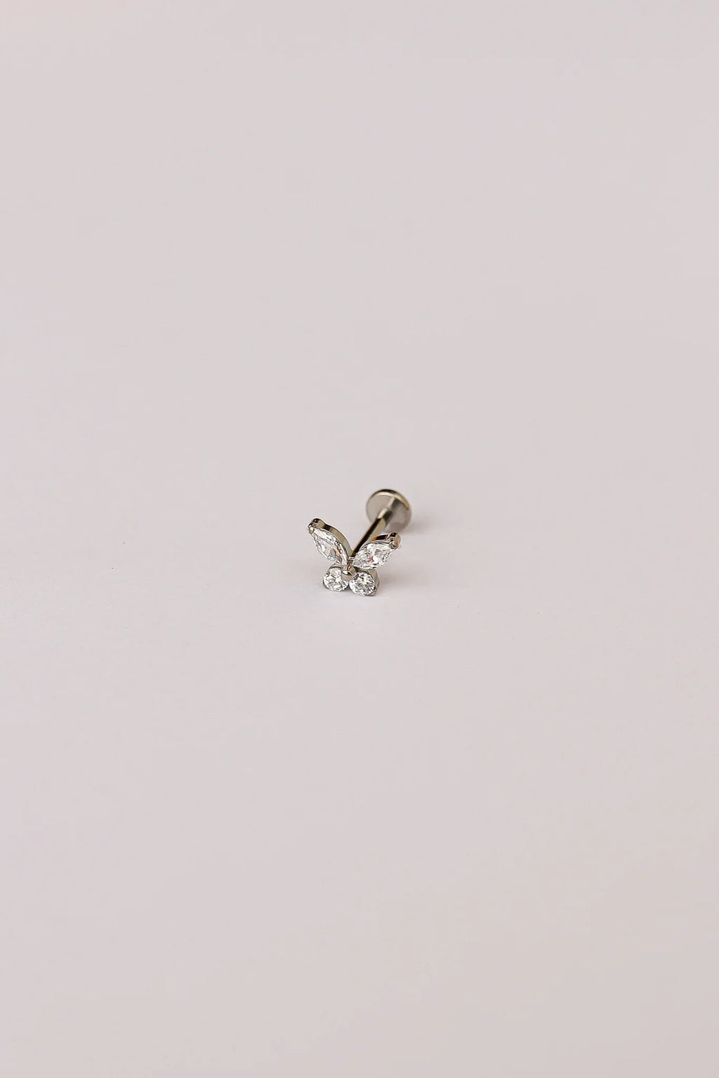 Crystal Butterfly Flat Back Stud
