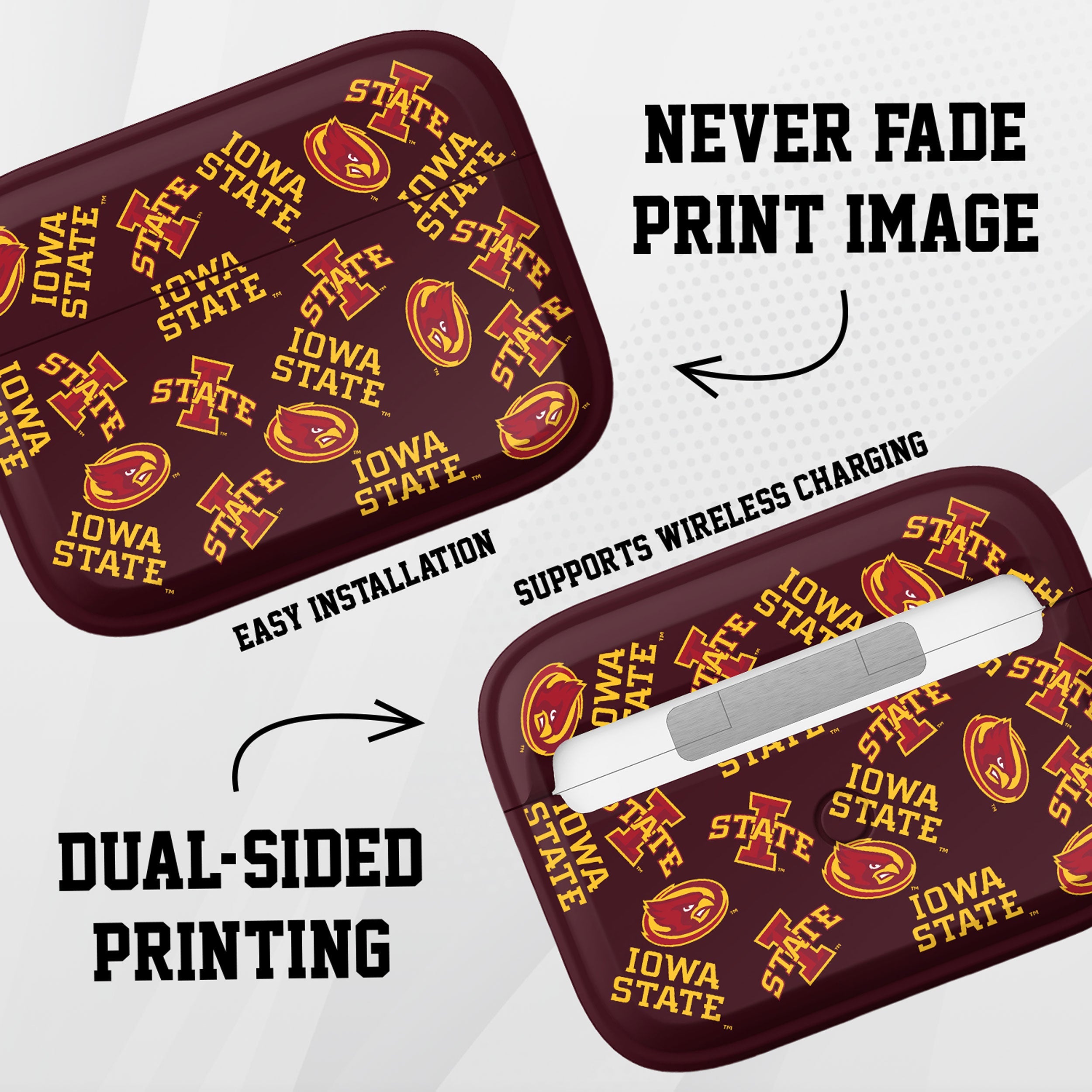 Iowa State Cyclones HDX AirPods Pro 1 & 2 Case Cover
