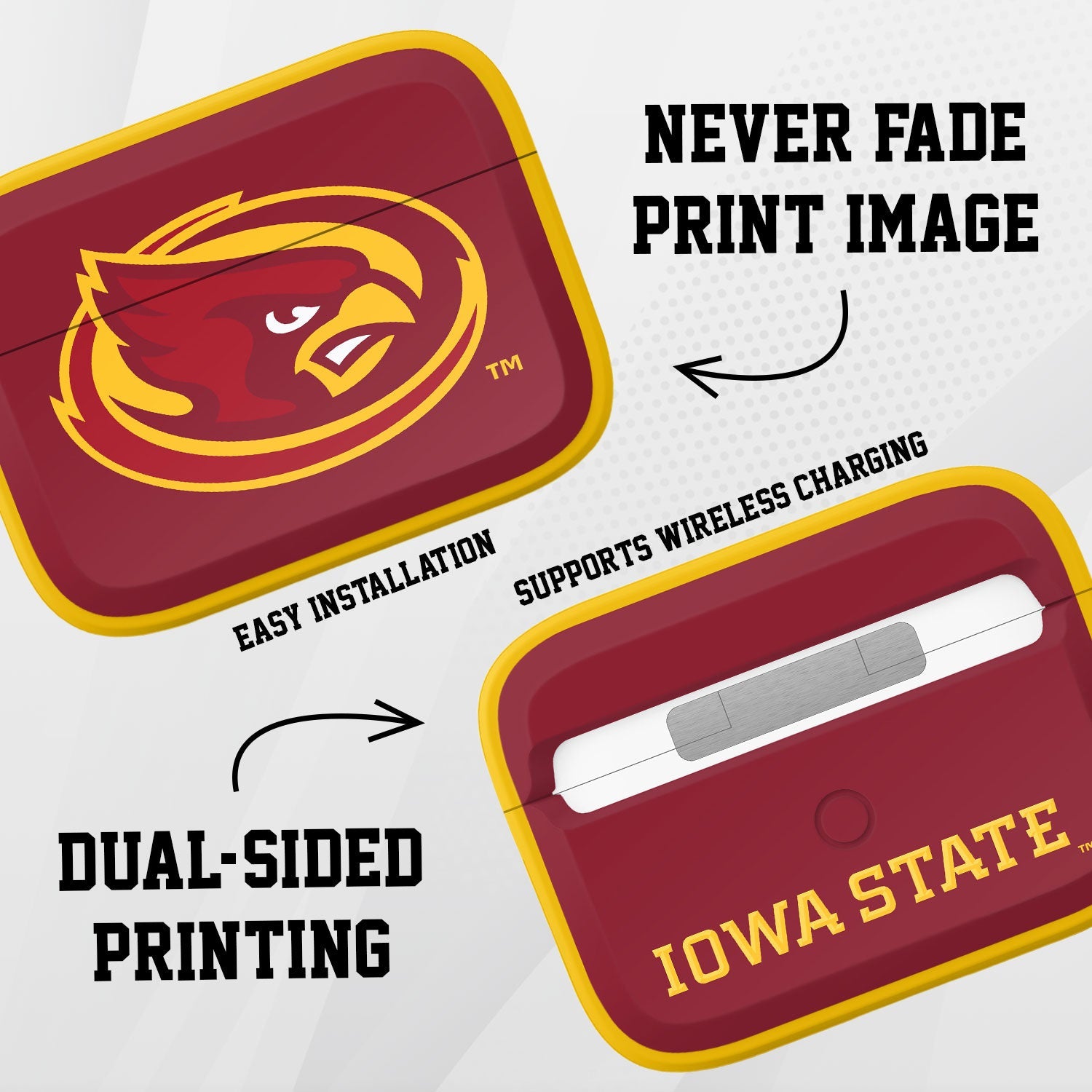 Iowa State Cyclones HDX AirPods Pro 1 & 2 Case Cover