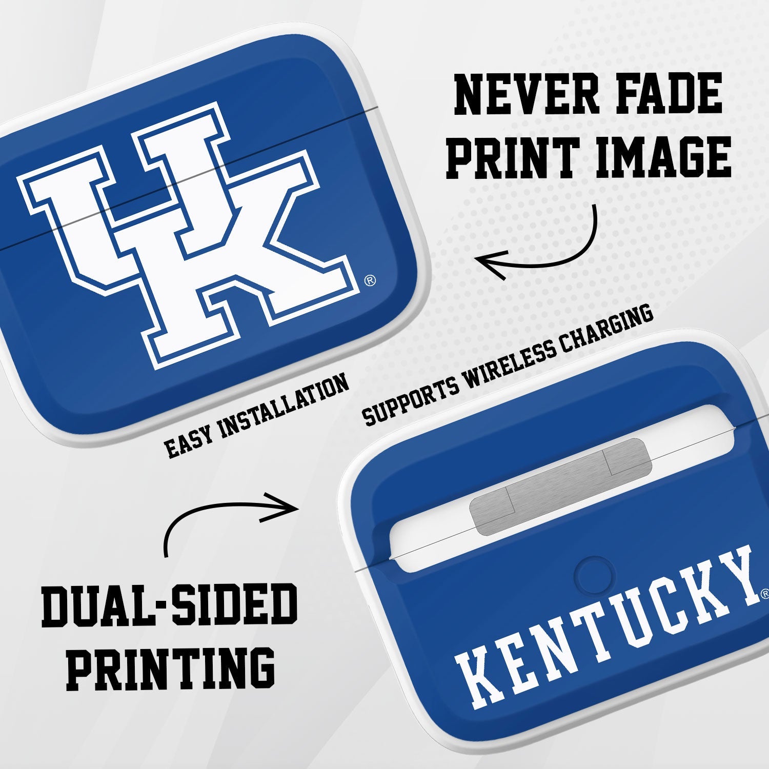 Kentucky Wildcats HDX Apple Airpods Pro 1 & 2 Case Cover