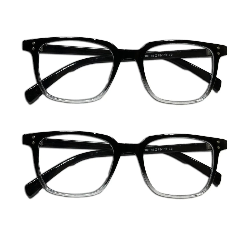 2 PK Unisex Blue Light Blocking Reading Glasses Computer Readers For Men Women