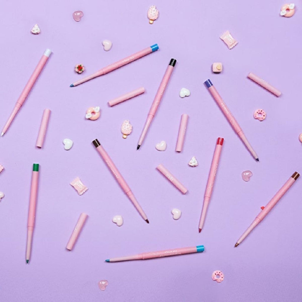 Soda Eye Pencil - Waterproof Eye Makeup with Built-in Sharpener - Chocolate Cake