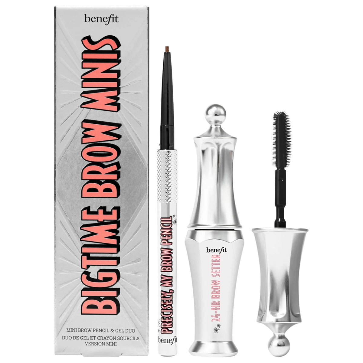 Mini Bigtime Brow Pencil and Brow Gel Set by Anastasia Beverly Hills - Waterproof, Long-Lasting Eyebrow Makeup