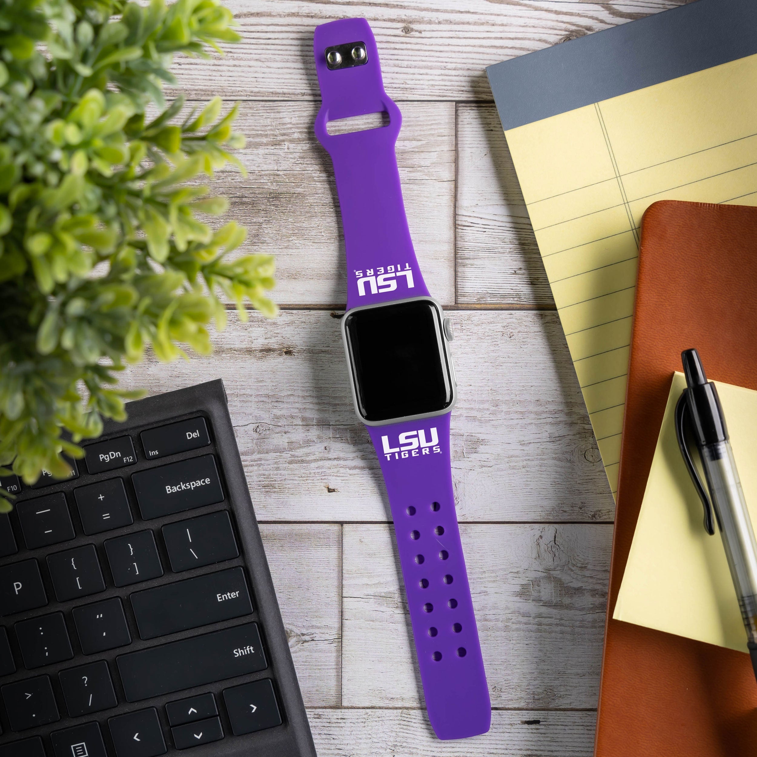 LSU Tigers HD Apple Watch Band
