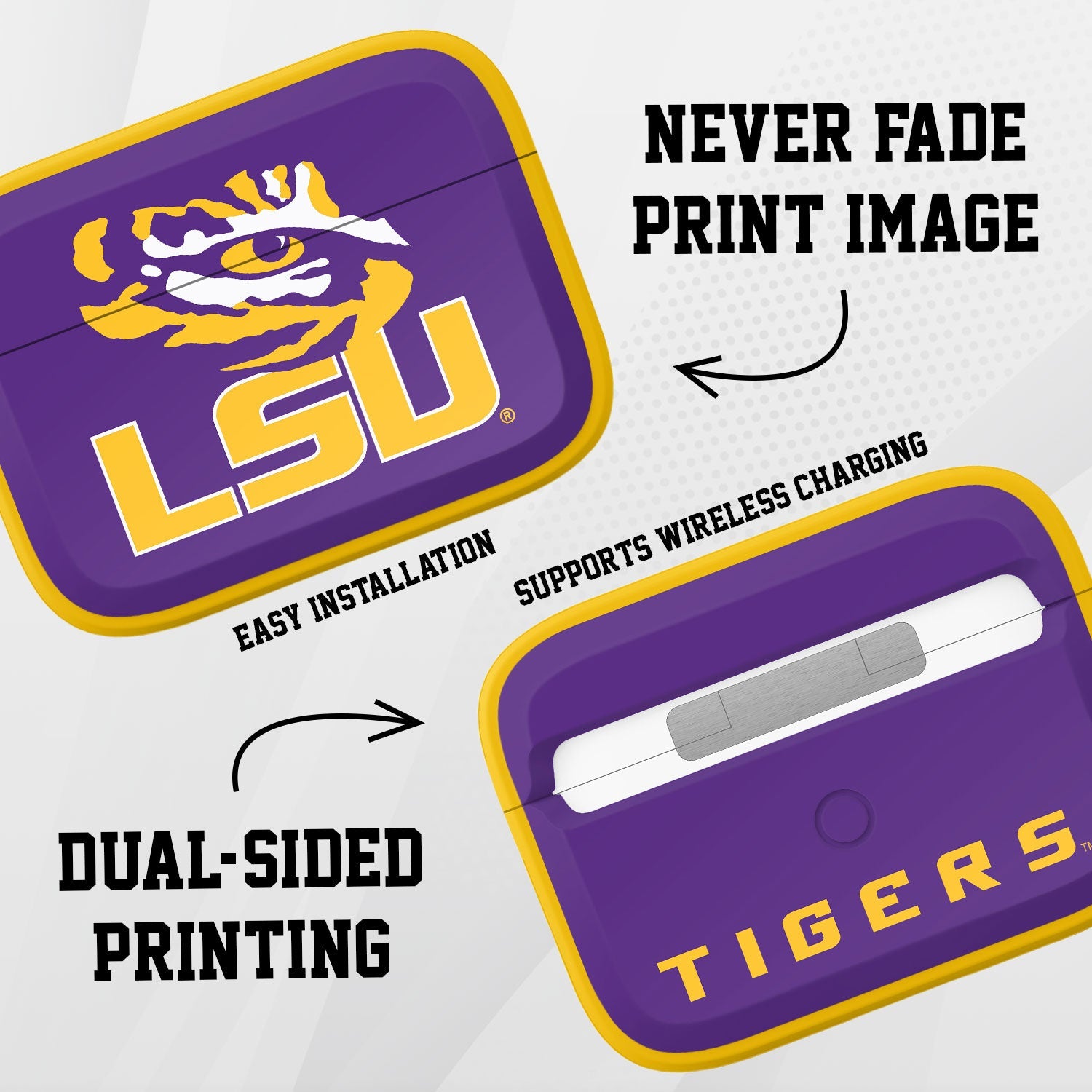 LSU Tigers HDX AirPods Pro 1 & 2 Case Cover