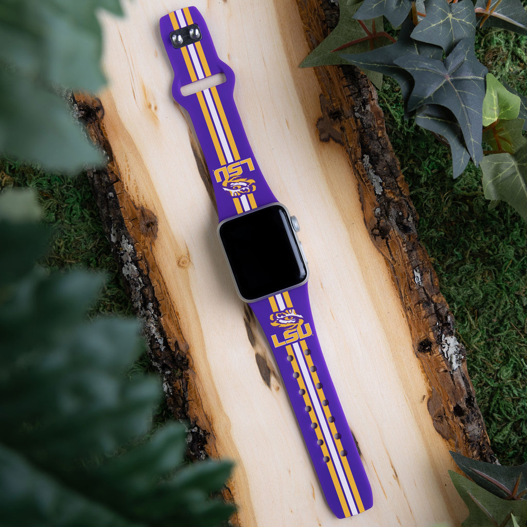LSU Tigers HD Apple Watch Band