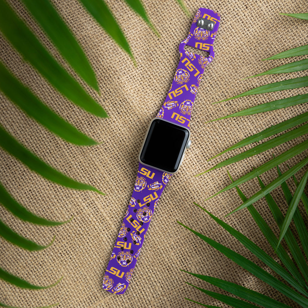 LSU Tigers HD Apple Watch Band