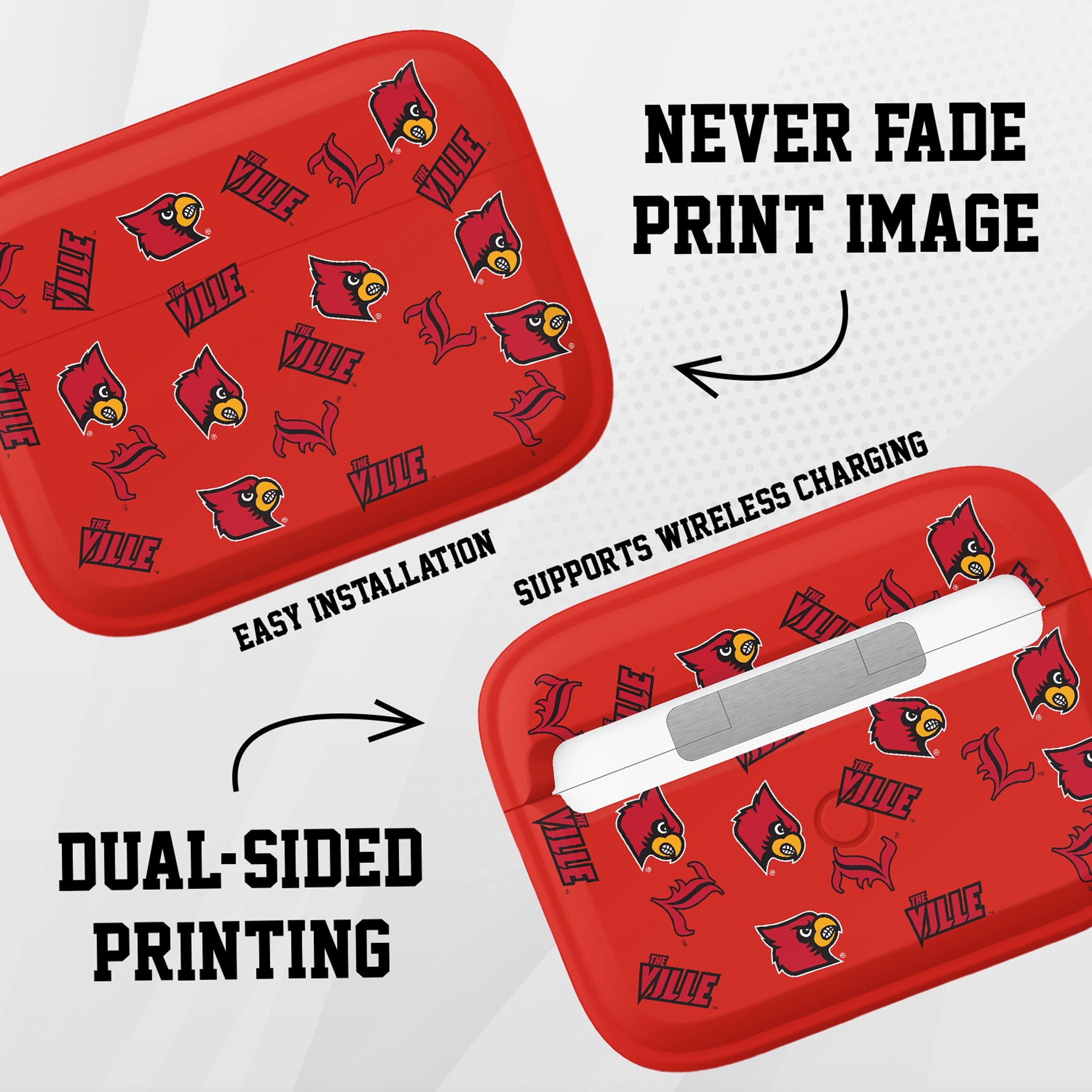 Louisville Cardinals HDX AirPods Pro 1 & 2 Case Cover
