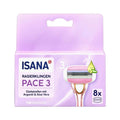 Isana 3-Blade Men's Razor Replacement Cartridges 8 Count