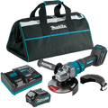 Makita GAG14M1 40V max XGT® Brushless Cordless 4‑1/2” / 6" Paddle Switch Angle Grinder Kit, with Electric Brake (4.0Ah)