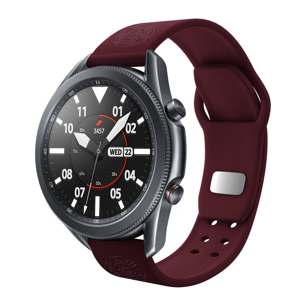 Firefighter First Responder  Watchband for Samsung, Garmin, Fossil, and More for Samsung, Garmin, Fossil, and More