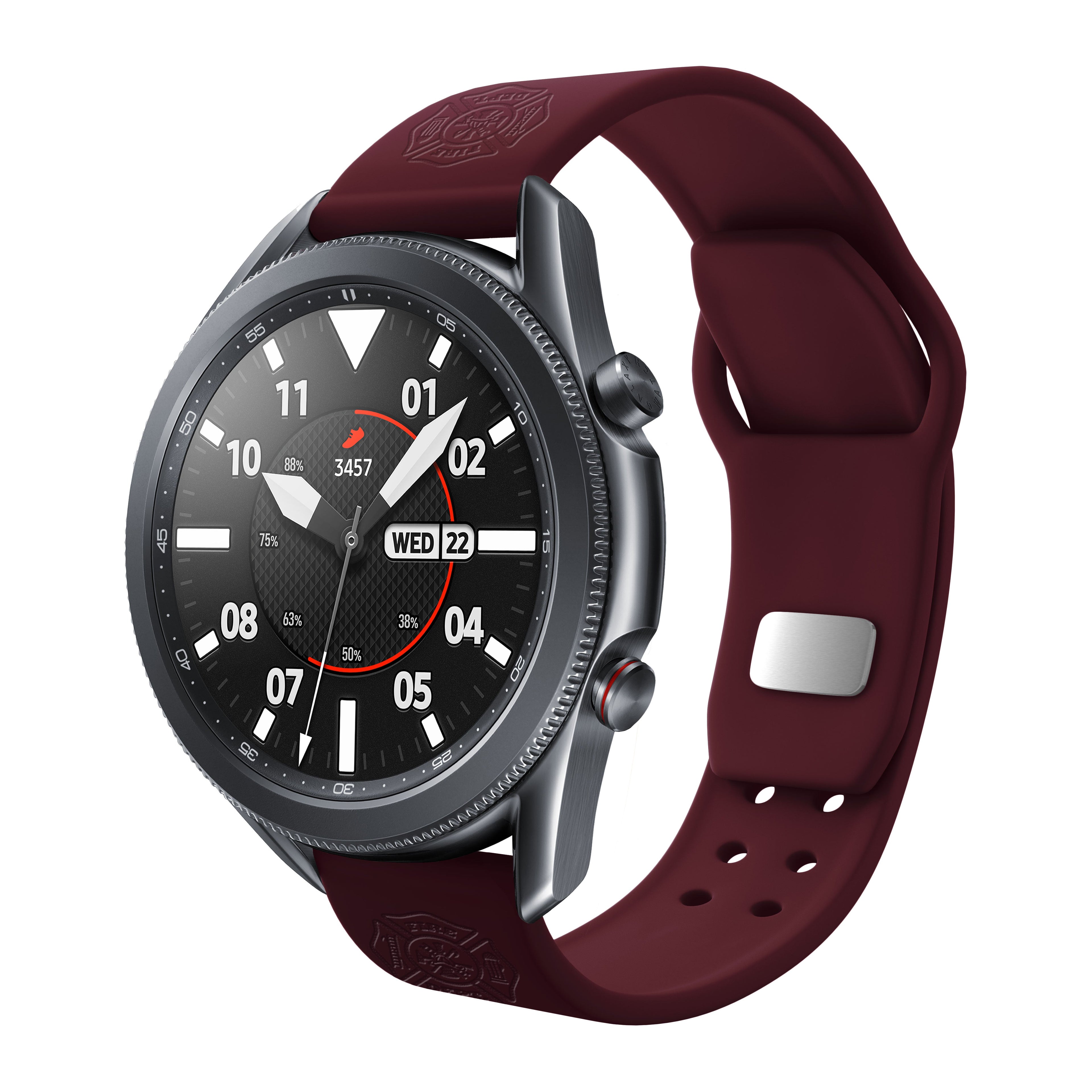 Firefighter First Responder  Watchband for Samsung, Garmin, Fossil, and More for Samsung, Garmin, Fossil, and More