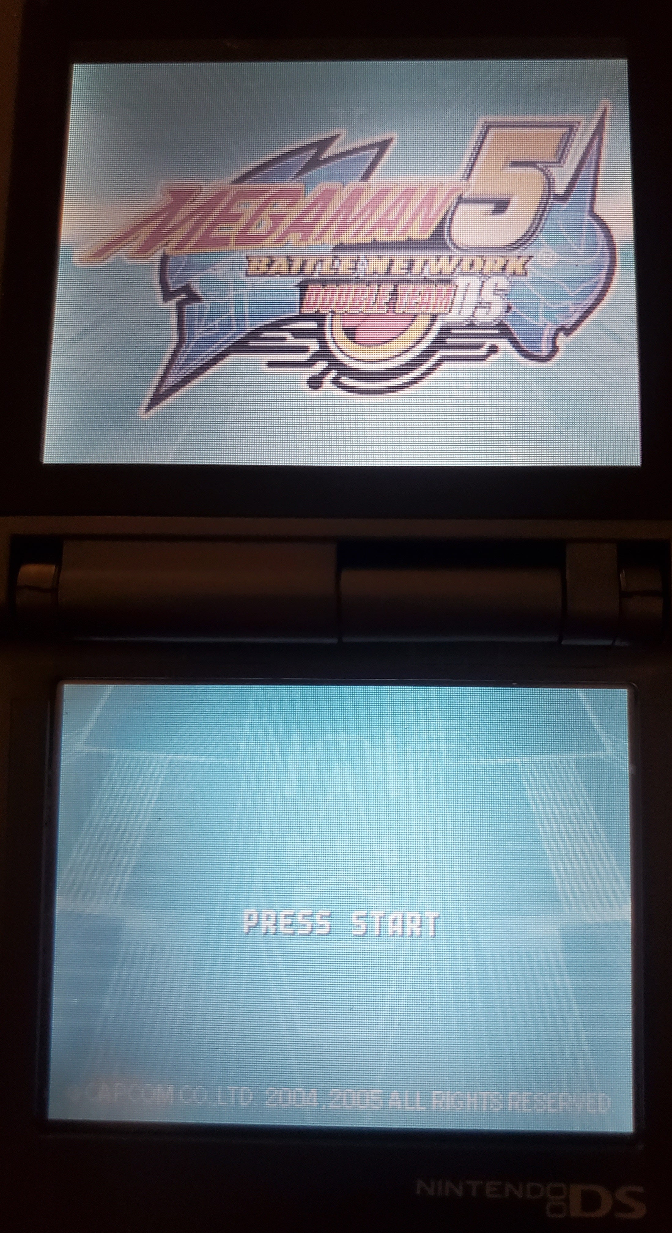 Mega Man 5 Battle Network Double Team NDS Video Game Nintendo DS 2005