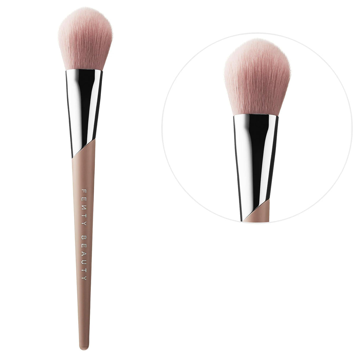 Fenty Beauty Sculpting Bronzer Brush 195: Achieve Effortless Facial Contouring with Precise, Cruelty-Free Application