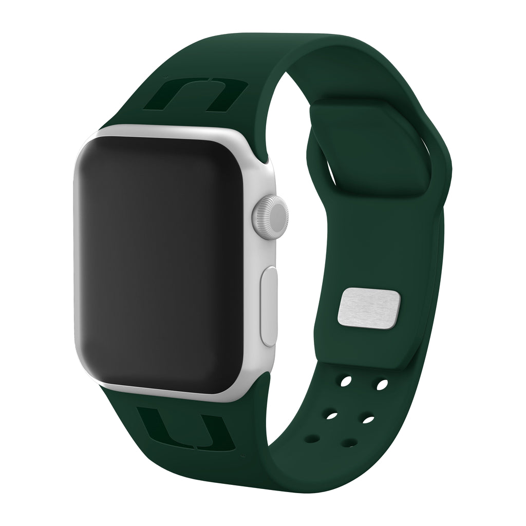 Miami Hurricanes Engraved Apple Watch Band