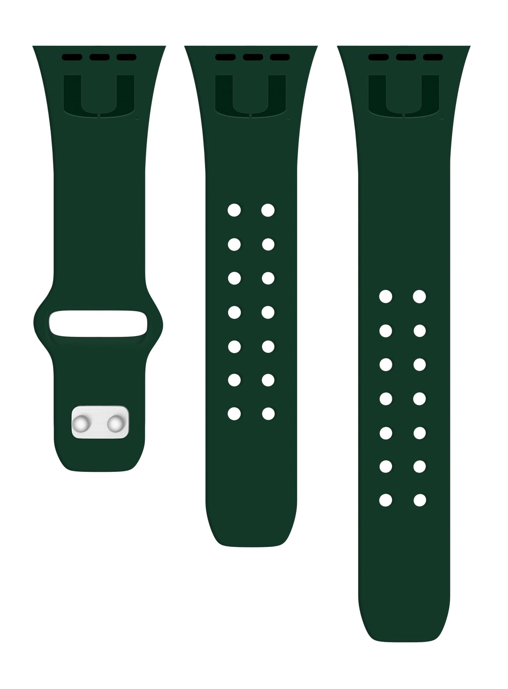 Miami Hurricanes Engraved Apple Watch Band