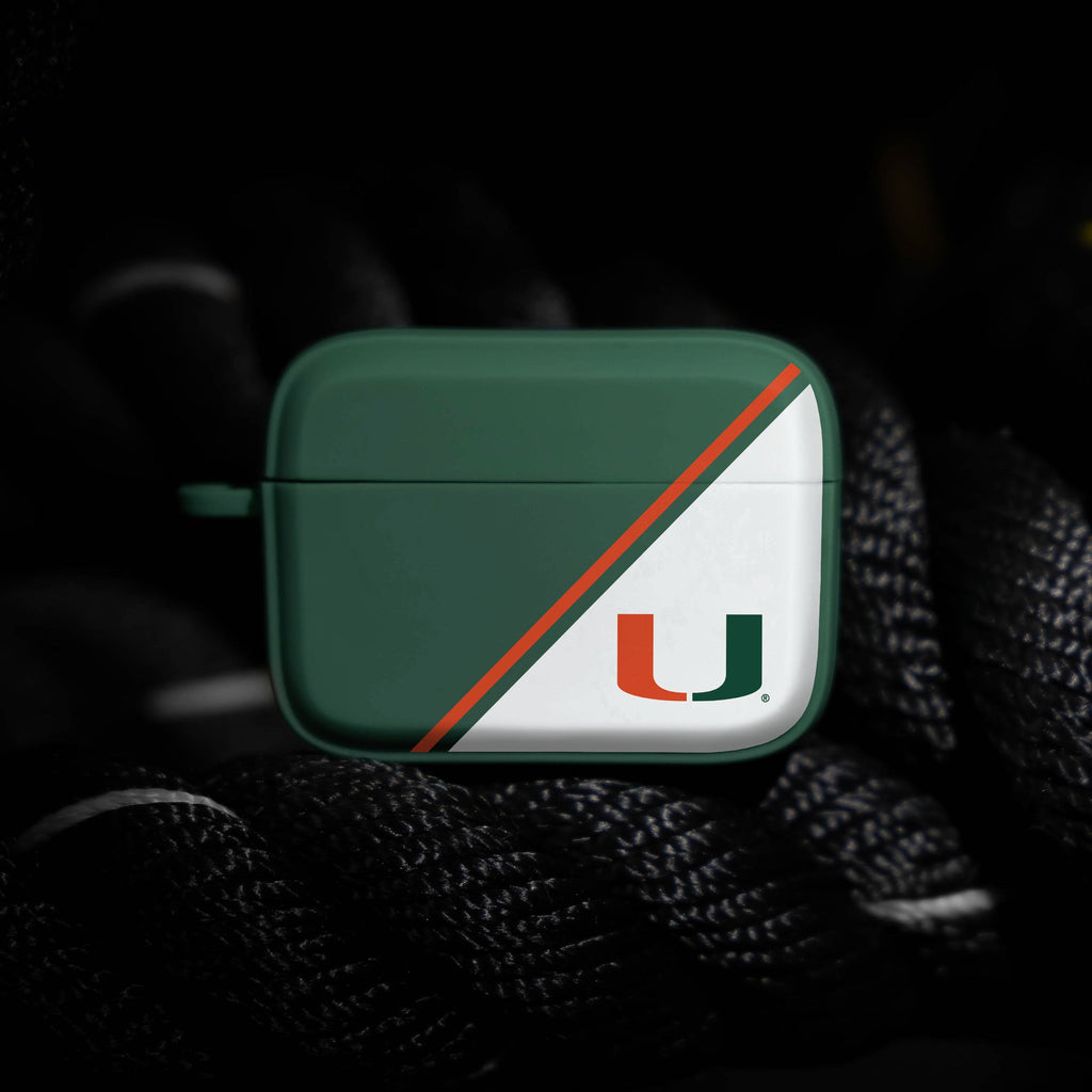 Miami Hurricanes HDX Champion Series Apple AirPods Pro 1 & 2 Case Cover