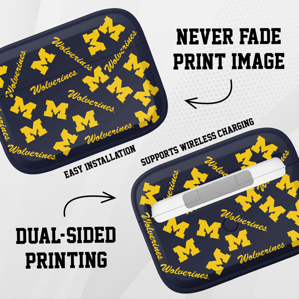 Michigan Wolverines HDX AirPods Pro 1 & 2 Case Cover