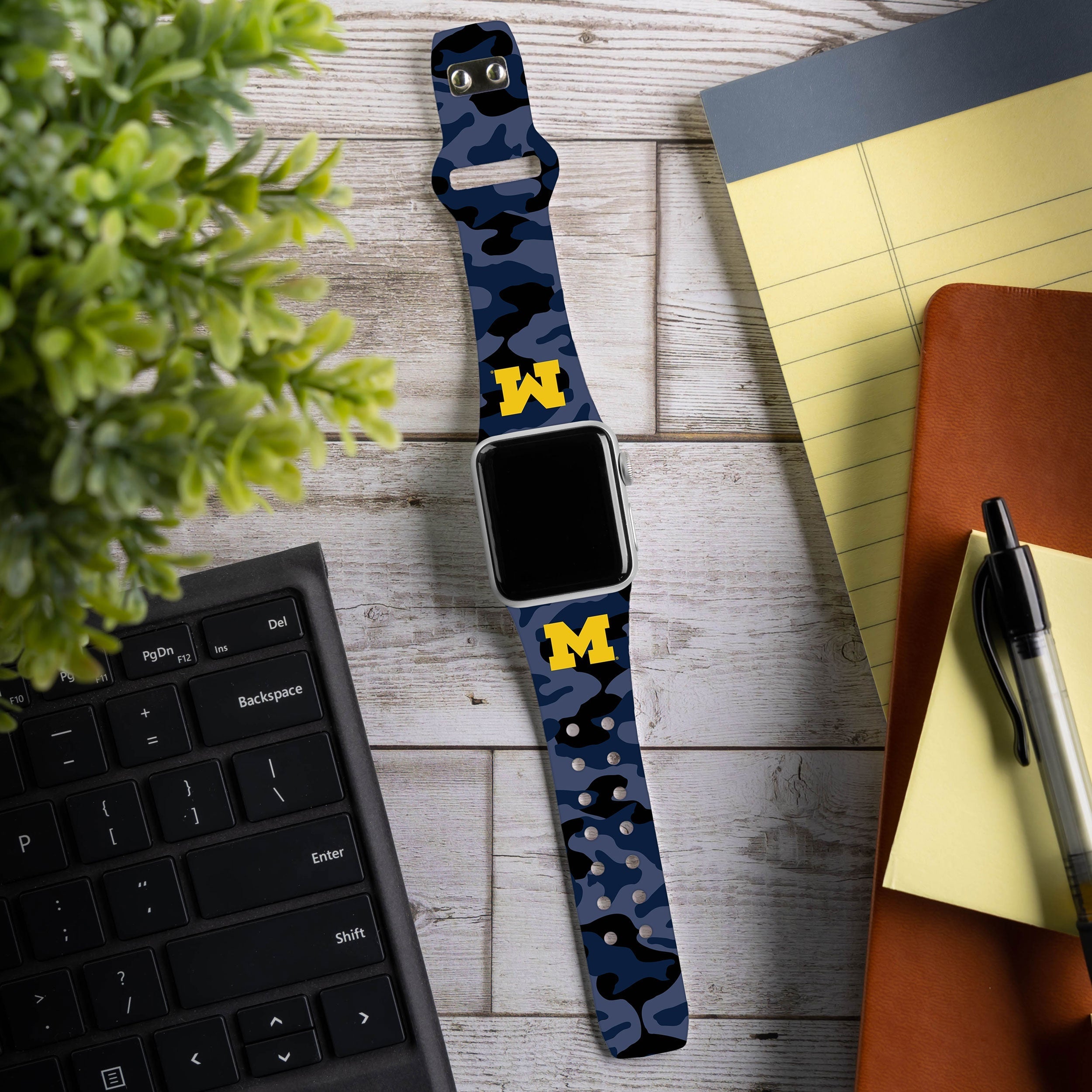 Michigan Wolverines HD Apple Watch Band