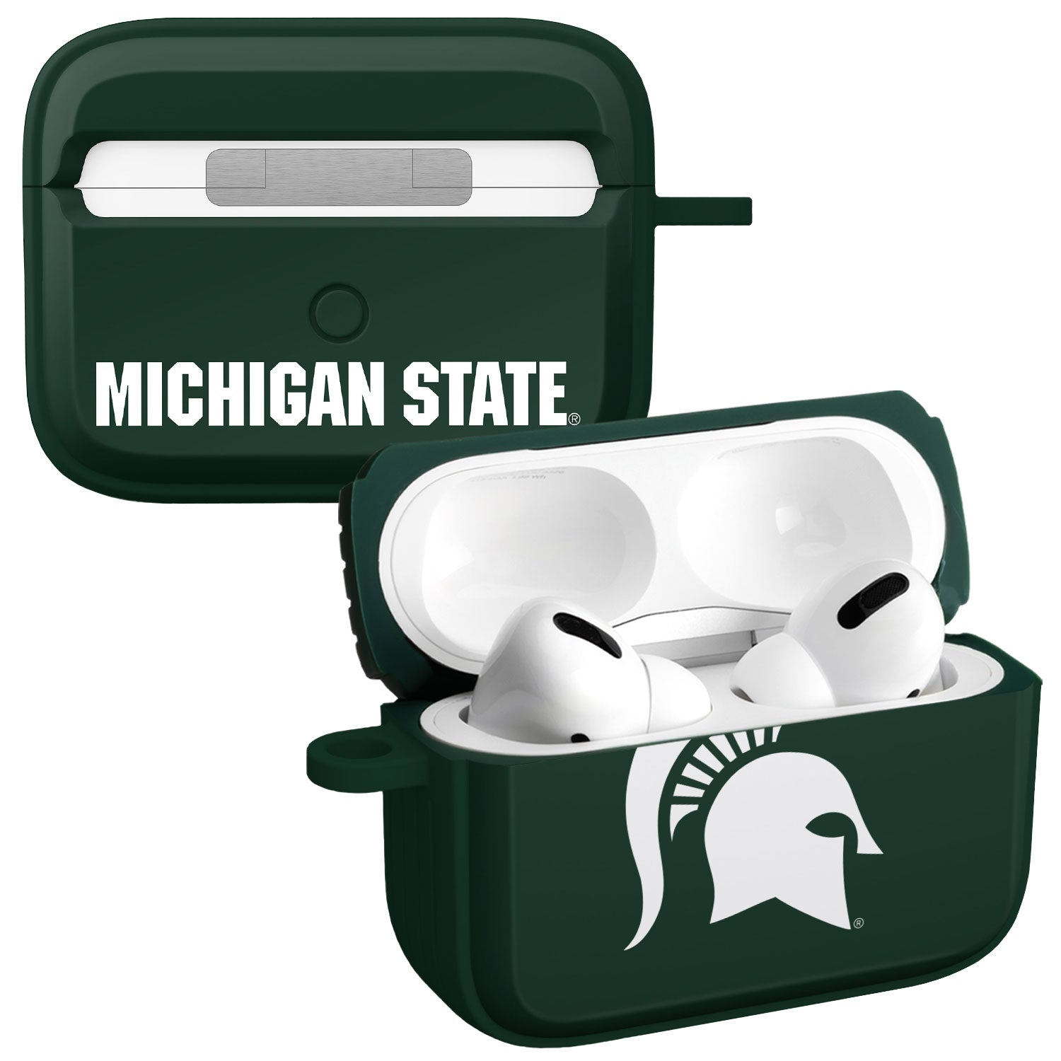 Michigan State MSU Spartans HDX Apple Airpods Pro 1 & 2 Case Cover
