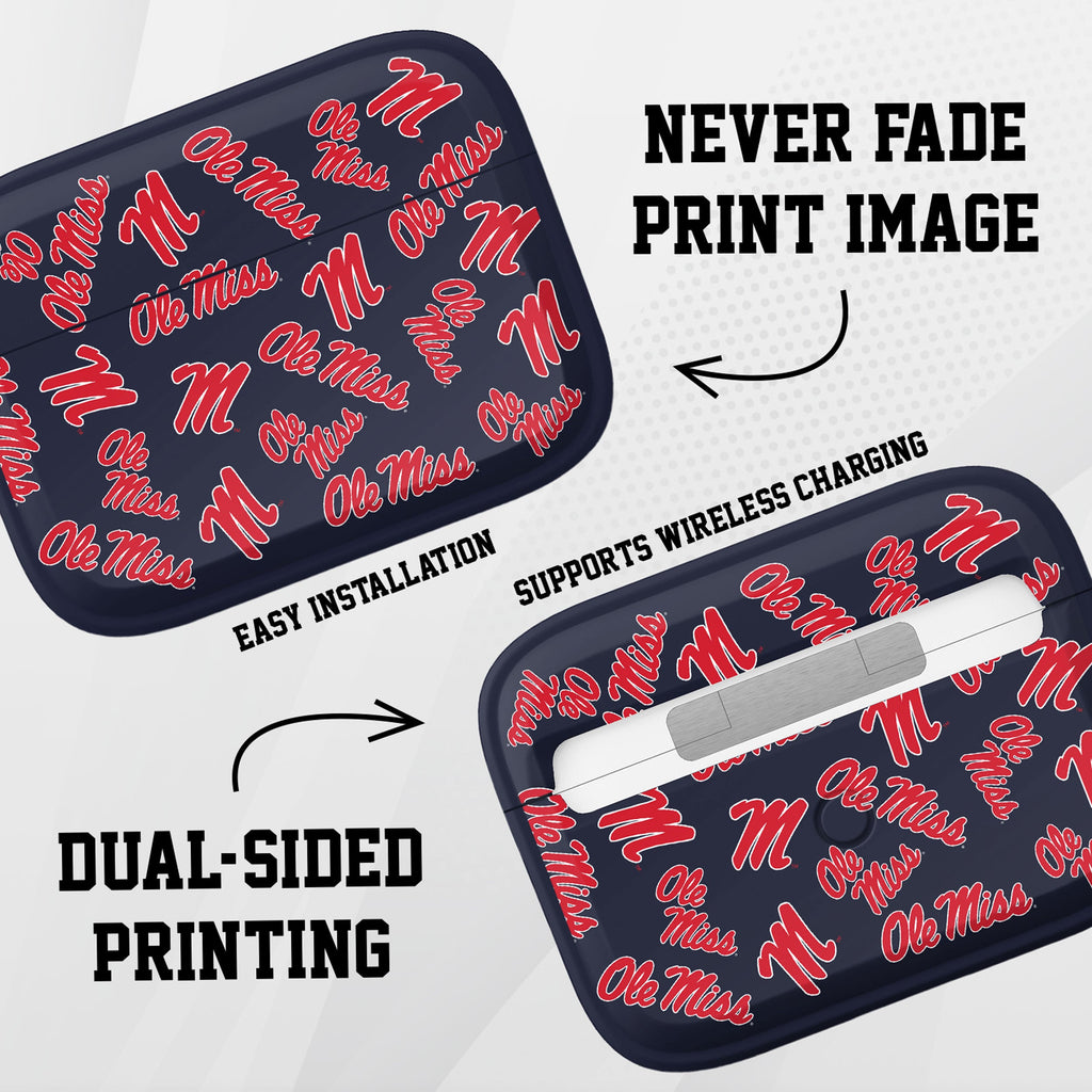 Mississippi Ole Miss Rebels HDX AirPods Pro 1 & 2 Case Cover