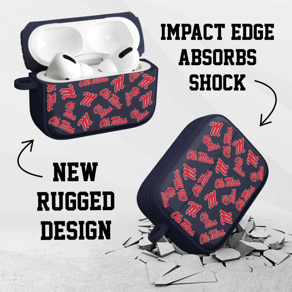 Mississippi Ole Miss Rebels HDX AirPods Pro 1 & 2 Case Cover
