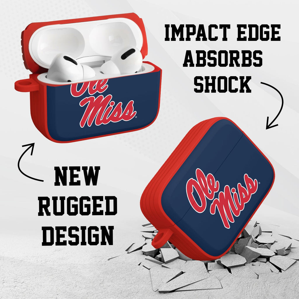 Mississippi Ole Miss Rebels HDX AirPods Pro 1 & 2 Case Cover