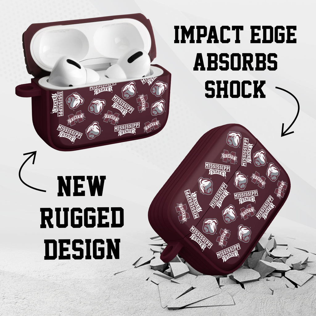 Mississippi State Bulldogs HDX AirPods Pro 1 & 2 Case Cover