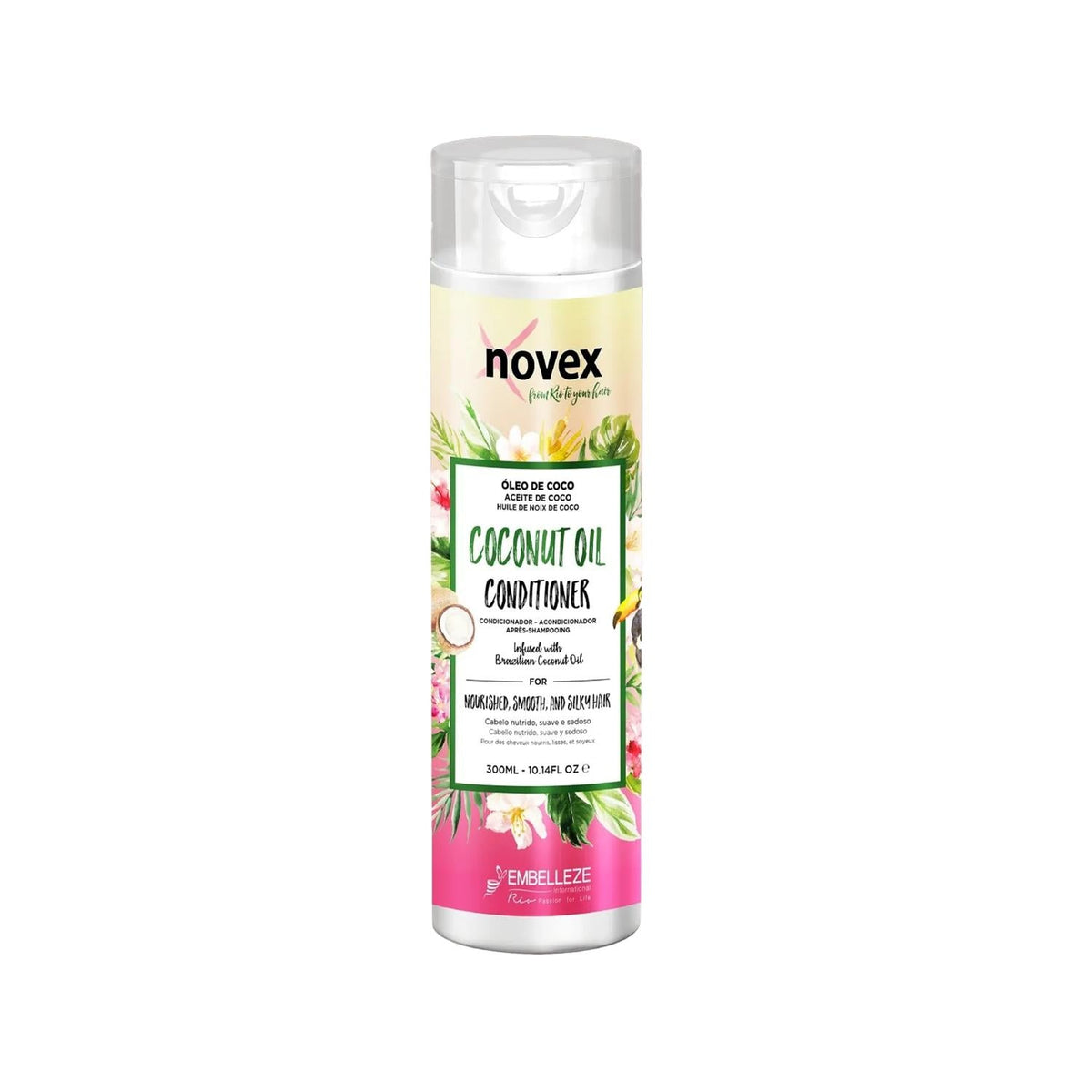 Novex Coconut Oil Repairing Hair Cream 300ml - Nourishing, Anti-Breakage Hair Treatment