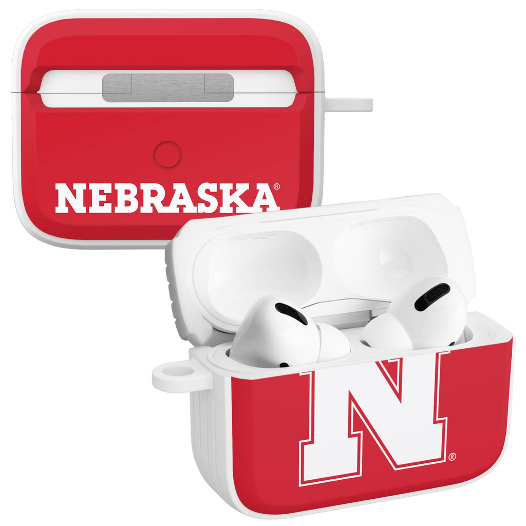 Nebraska Huskers HDX Apple Airpods Pro 1 & 2 Case Cover