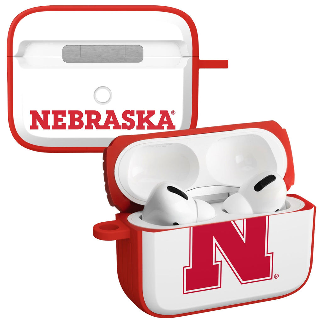 Nebraska Huskers HDX Apple Airpods Pro 1 & 2 Case Cover