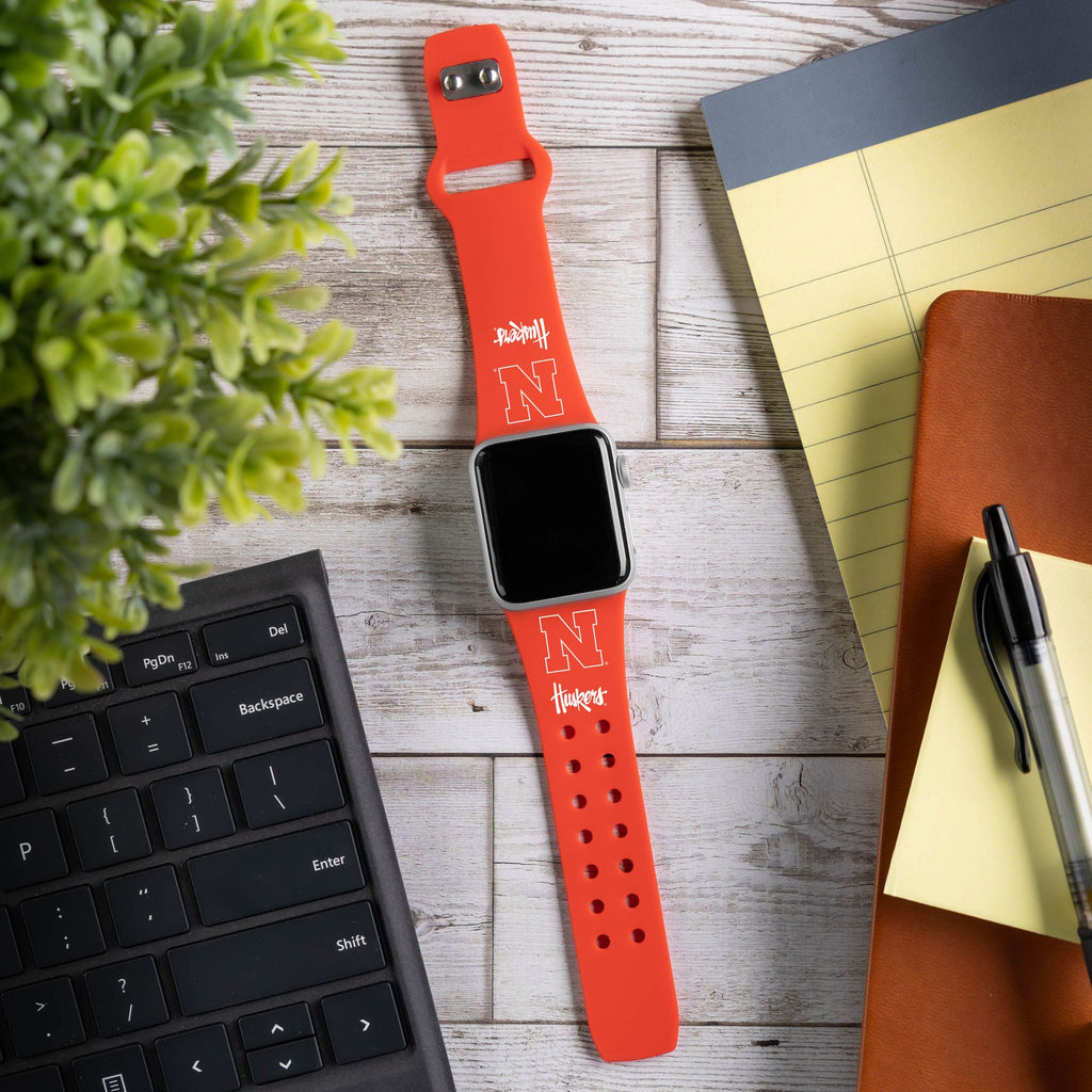 Nebraska Huskers HD Apple Watch Band