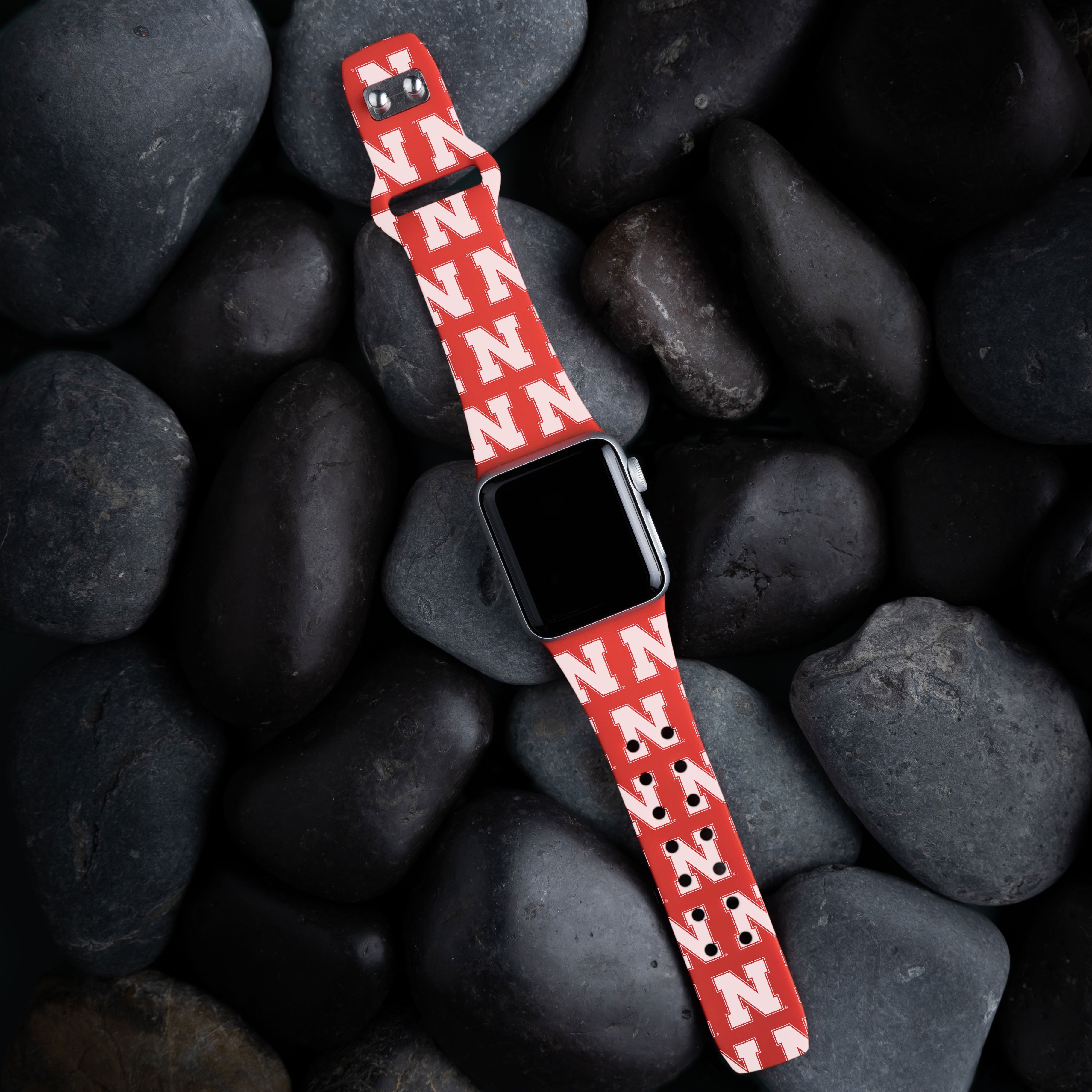 Nebraska Huskers HD Apple Watch Band