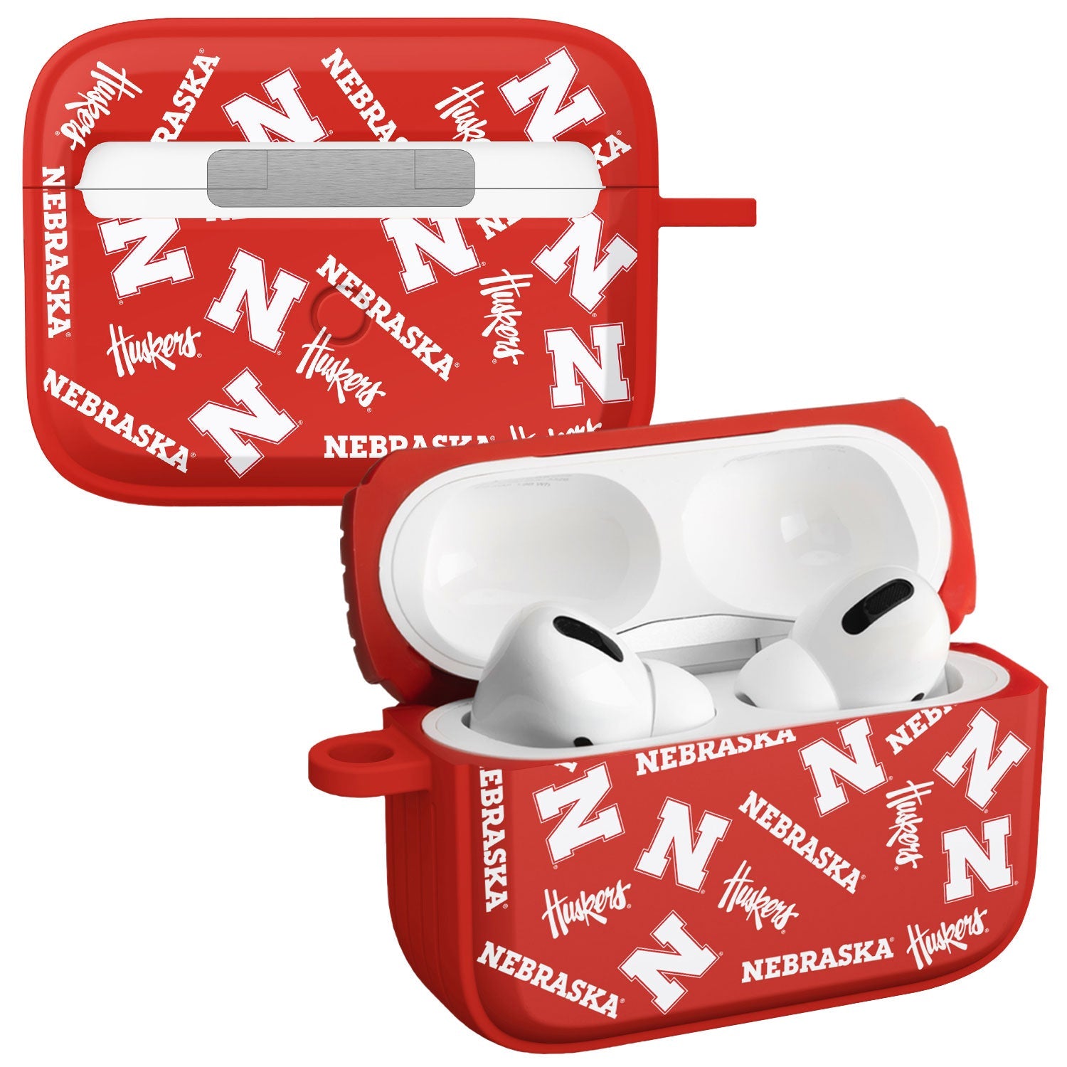 Nebraska Huskers HDX Apple Airpods Pro 1 & 2 Case Cover