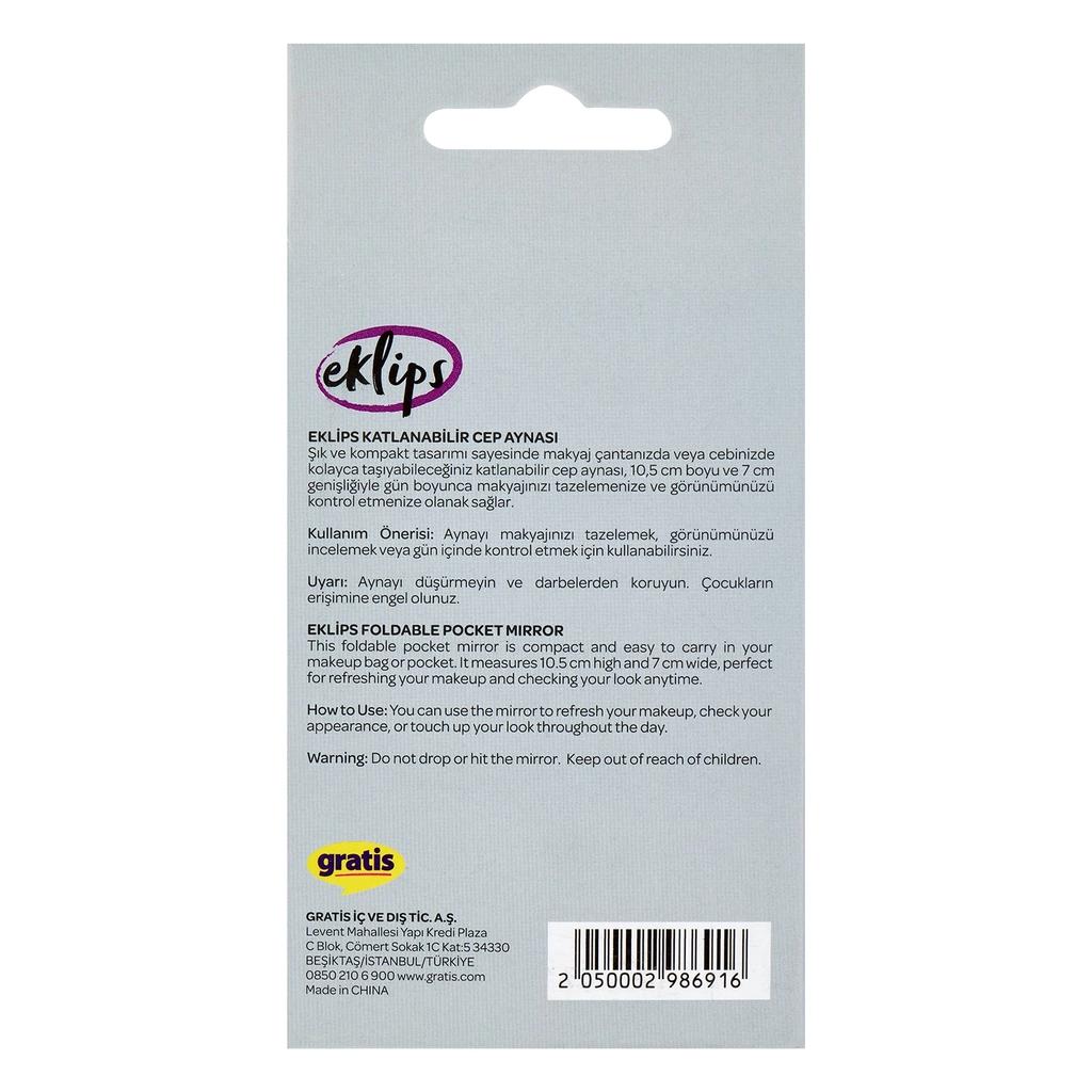 Eklips Foldable Pocket Mirror for On-the-Go Touchups 1 pc