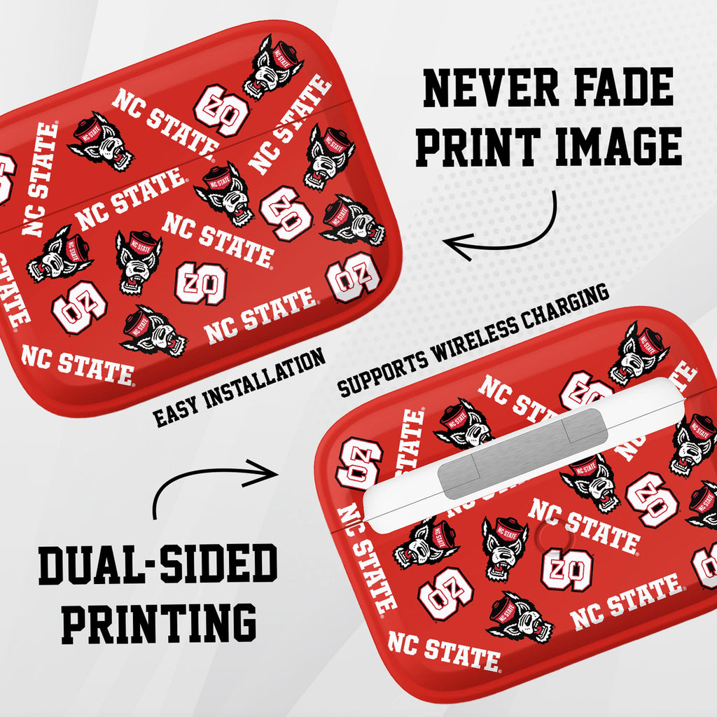 North Carolina State Wolfpack HDX AirPods Pro 1 & 2 Case Cover