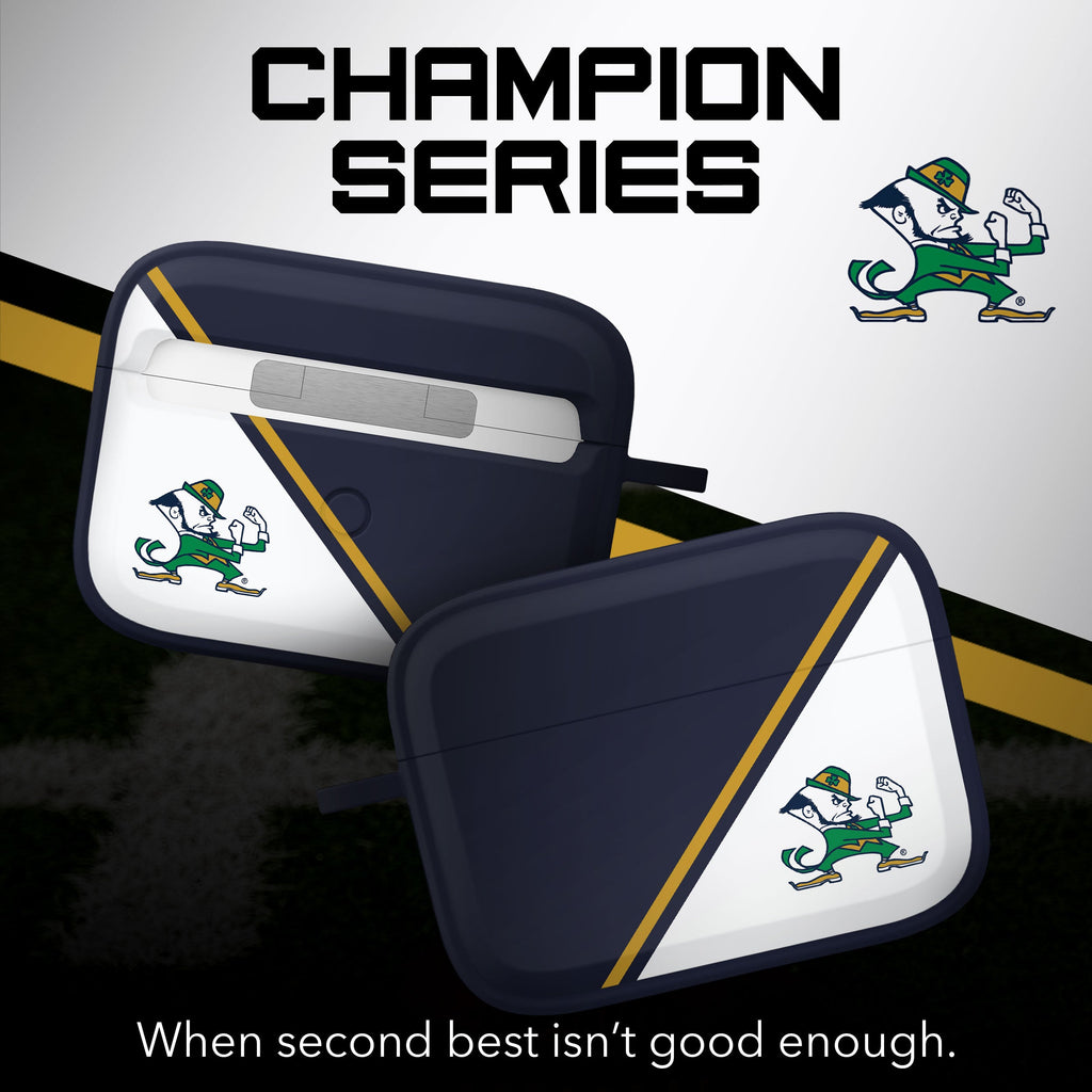 Notre Dame Fighting Irish HDX Champion Series Apple AirPods Pro 1 & 2 Case Cover